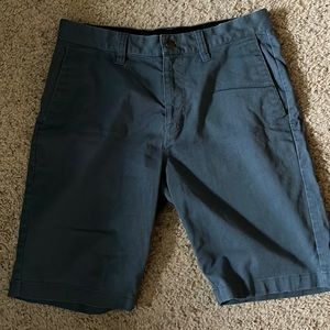 Men’s Volcom, blue dress shorts. 29” waist